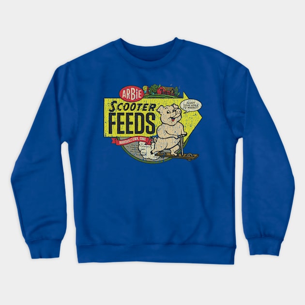 Arbie Scooter Feeds 1945 Crewneck Sweatshirt by JCD666